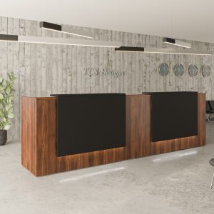 Two Person Double Front Reception Desk