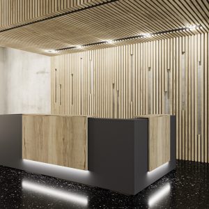 Zion Corner Reception Desk Counter